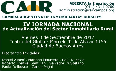 IV JORNADA NACIONAL de Actualización del Sector Inmobiliario Rural