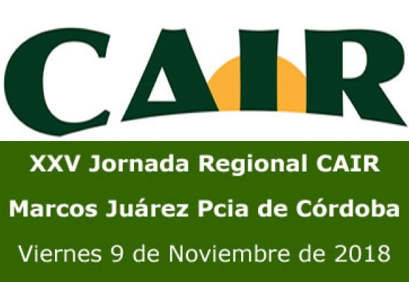 XXV Jornada Regional. Viernes 9 de Noviembre de 2018. Marcos Juárez Pcia de Córdoba